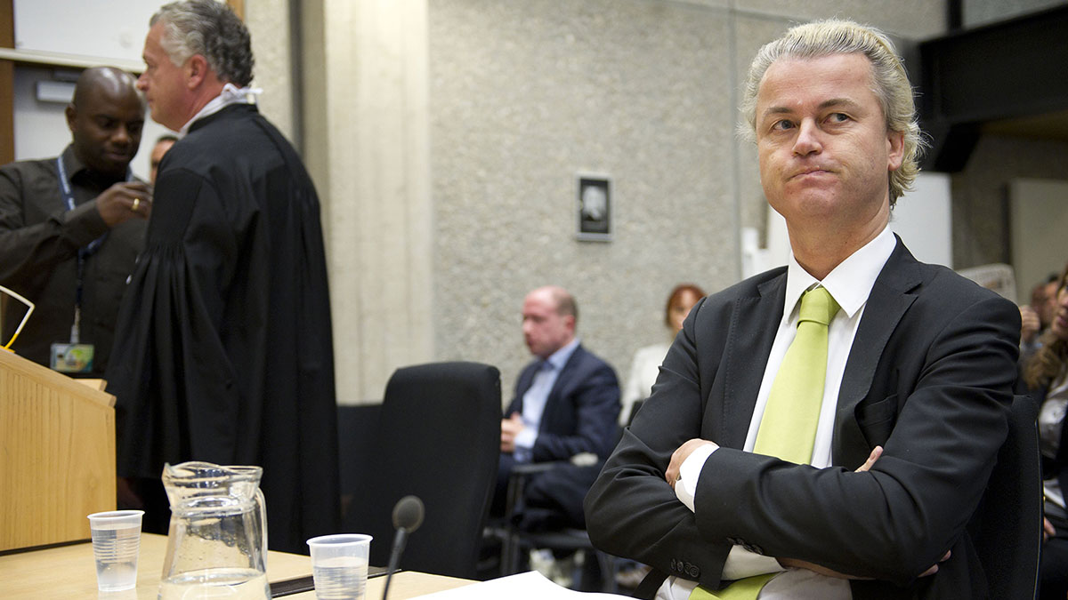 His rhetoric landed him in court, where Wilders was charged with inciting hatred.